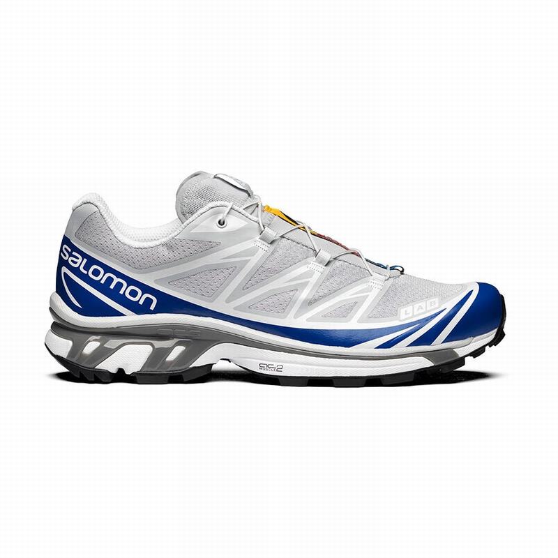 SALOMON XT-6 Philippines - Men's Trail Running Shoes - Blue/White | 724639-ZVU